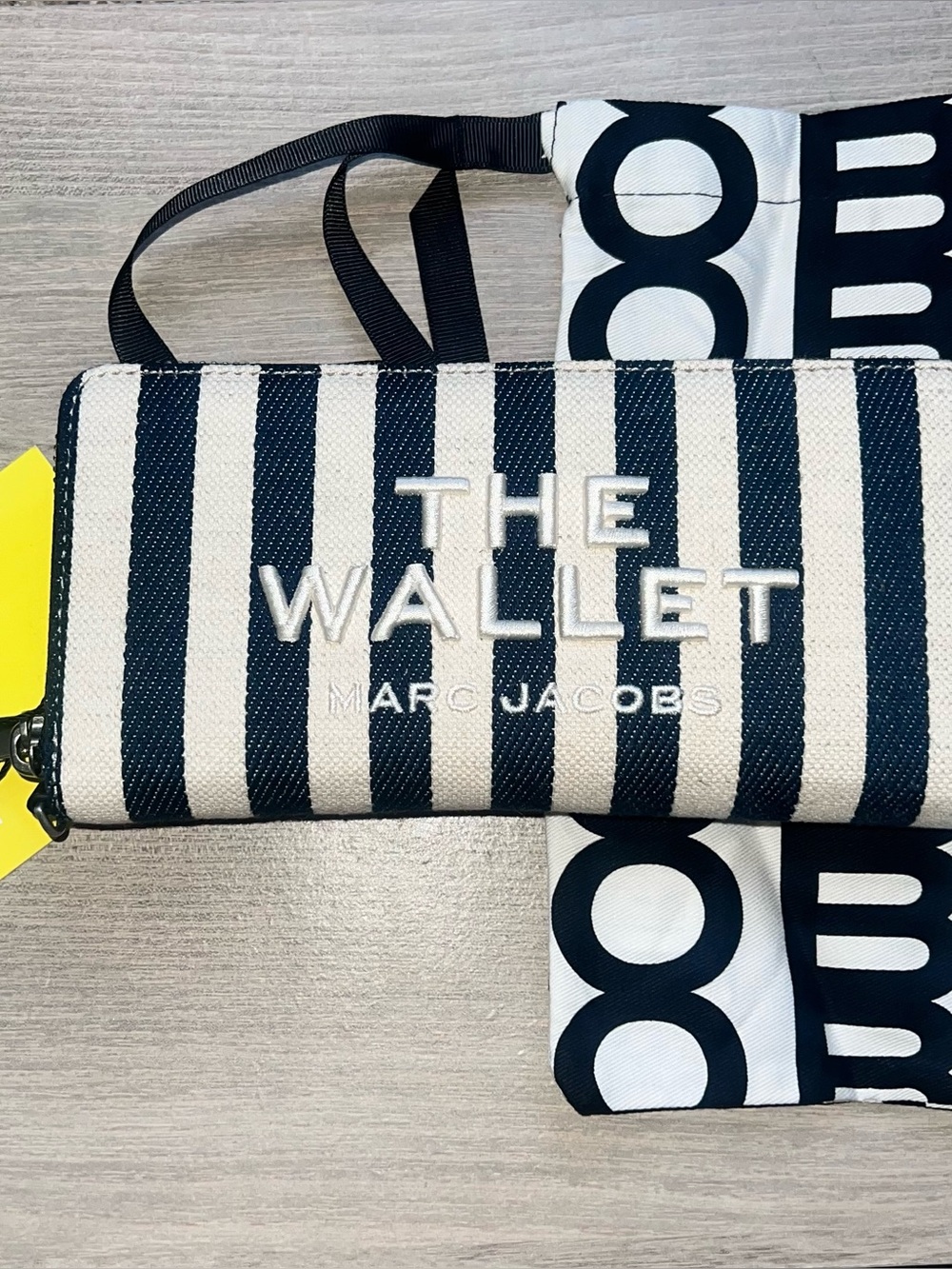 Marc Jacobs The Stripe Canvas Continental Wallet NWT